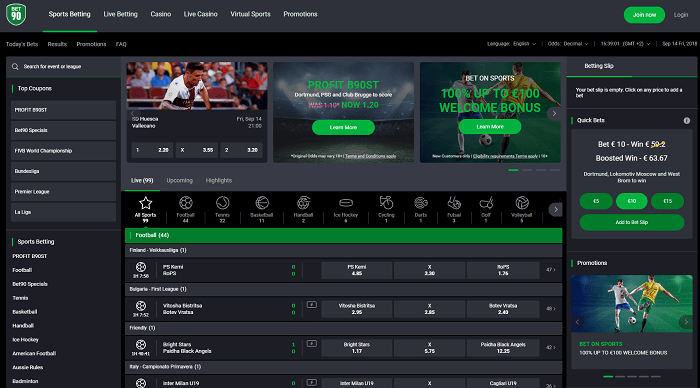 Bet90 Website